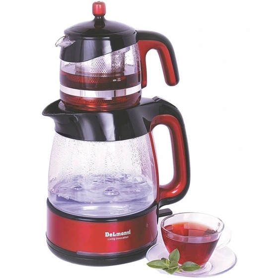 چاي ساز  دلمونتي مدل DL -400- روي همي- پيرکس - قرمز